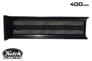 Ketch Scientific 400 millimeter length fish measuring board specifically designed for fisheries biologists and scientists for field and lab work.