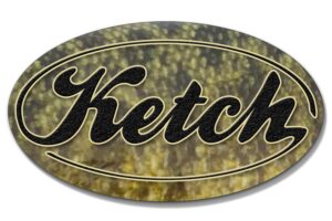 Ketch Oval Sticker Smallmouth Bass