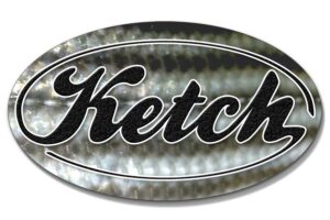 Ketch Oval Sticker Striped Bass / Striper