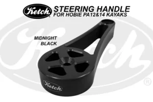 Ketch Anodized Aluminum PA Series Steering Handle - Midnight Black Anodized