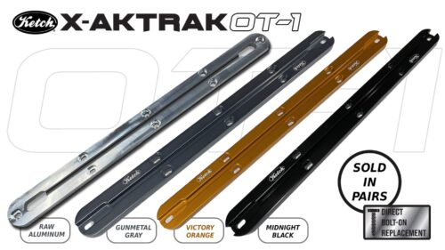 Ketch X-Aktrak OT-1 replacement aluminum t-tracks direct bolt-on upgrade for Old Town Kayaks