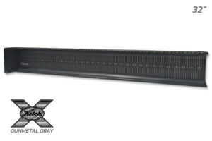 Ketch X 32 inch bump board in Gunmetal Gray made 100% in the USA of Aluminum with laser etched markings.