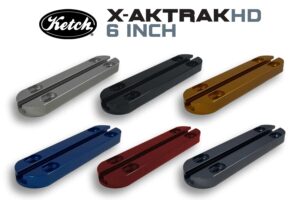 Ketch X-Aktrak Heavy Duty 6 inch t-track in 6 anodized aluminum colors