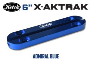 Ketch X-Aktrak Heavy Duty 6 inch t-track in Admiral Blue anodized aluminum