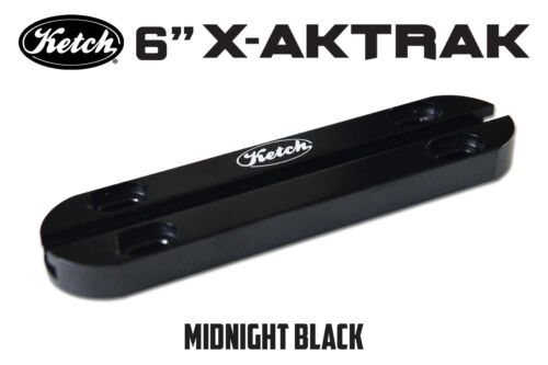 Ketch X-Aktrak Heavy Duty 6 inch t-track in Midnight Black anodized aluminum