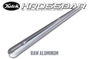 Ketch Krossbar twenty six inch kayak crossbar compatible with Hobie pro angler 14 kayaks, Bonafide SS127 kayaks, and NuCanoe Unlimited Kayaks.