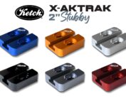 Ketch X-Aktrak Heavy Duty 2 inch Stubby t-track in 6 anodized aluminum colors