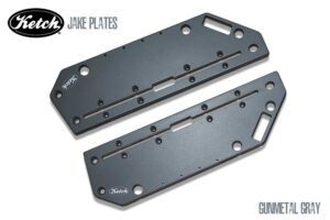 Ketch Jake Plates - Fits Hobie® PA SERIES KAYAKS - Gunmetal Gray