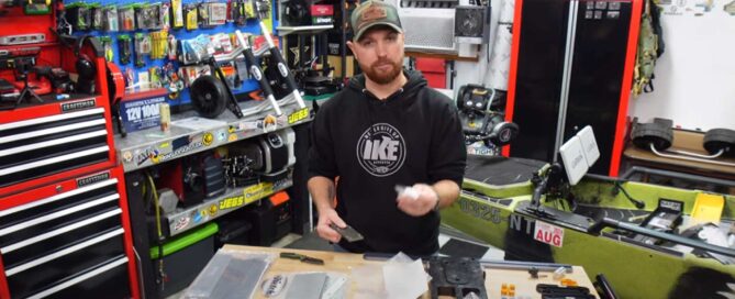 TJ at Fish USA showing new kayak gear and mods including lots of great accessories from Ketch Products.