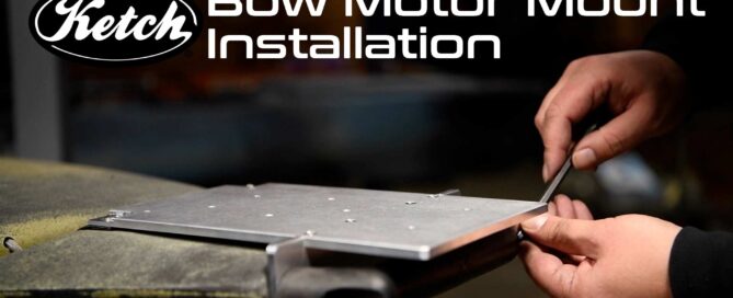 Ketch Bow Motor Mount Installation video, how to get the most solid mounting option available for your Hobie PA12 or 14 kayak using Ketch Bow Motor Mounts.