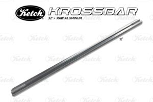 Ketch 32" Raw aluminum Krossbar for mounting dual graphs or other heavy accessories across your kayak.