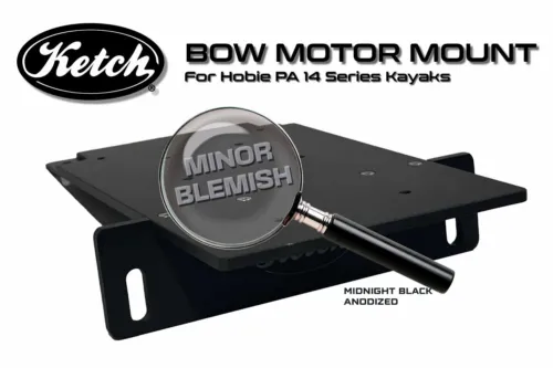 Blemished Ketch PA14 Bow Motor Mount for Hobie Pro Angler 14 kayaks.