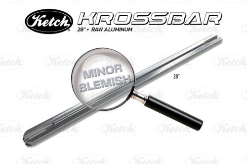 Ketch Krossbar 28" raw aluminum with minor cosmetic blemishes, fully functional.