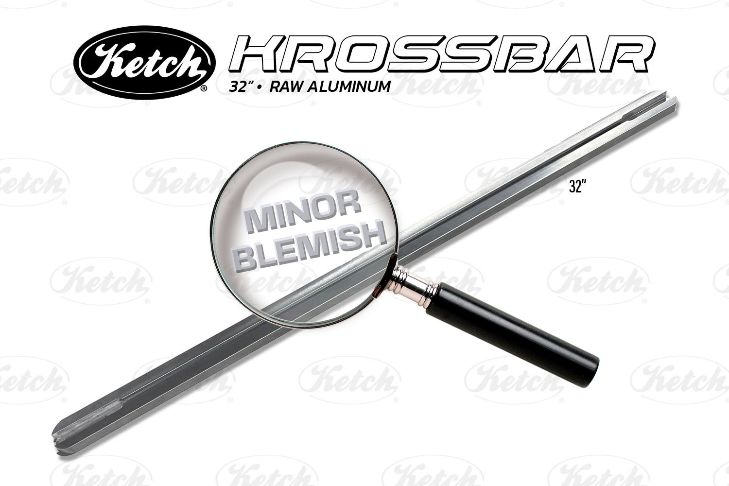 Ketch Blemished Krossbar 32" in Raw Aluminum color.