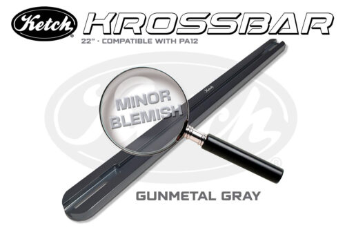 Ketch Krossbar 22" blemished Gunmetal Gray for mounting dual graphs on Hobie PA 12 kayaks and other brands and models.