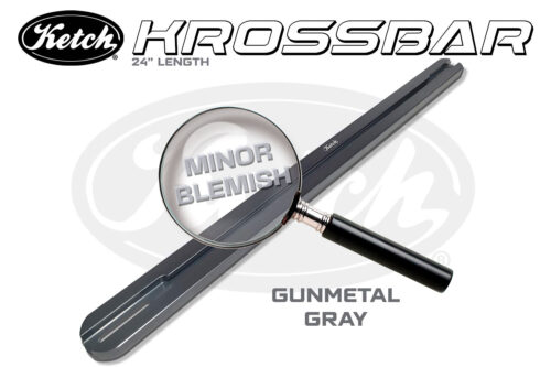 Blemished Gunmetal Gray 24" Ketch Krossbar for dual graph mounting on fishing kayaks.
