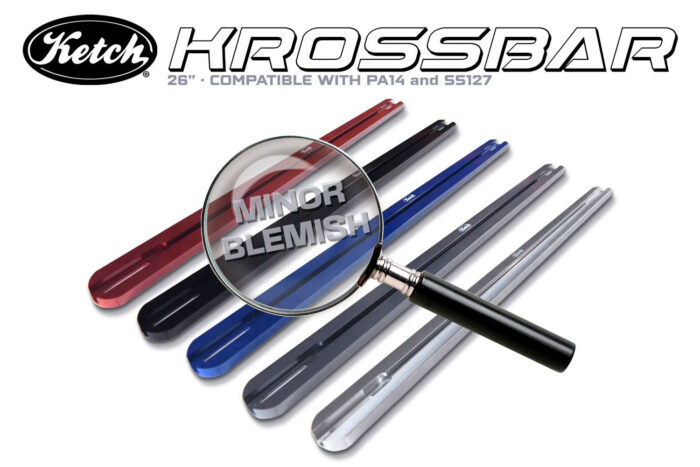 Blemished Ketch Krossbars in the 26" size for dual fish finder mounting on Hobie PA14, Bonafide SS127 and NuCanoe Unlimited Kayaks.