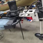 Ketch PA14 Kayak Stern Electric Motor Mount - Midnight Black Anodized
