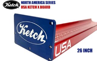 outside end view of the 26" Limited Edition North America Ketch X Board USA.