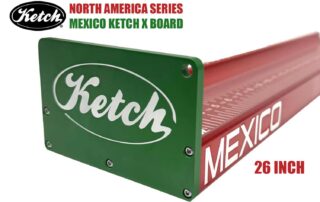 outside end view of the 26" Limited Edition North America Ketch X Board Mexico.