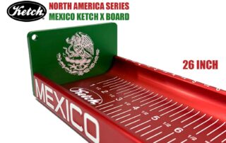 inside bump end view of the 26" Limited Edition North America Ketch X Board Mexico.