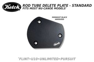 Rod Holder Delete Plate Standard for NuCanoe Kayaks.