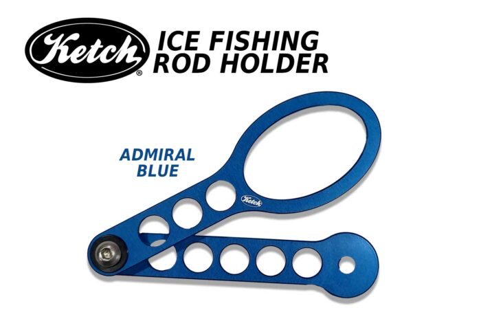 Ketch "Dead Stick Spoon" Ice Fishing Rod Holder - Blue - Image 7