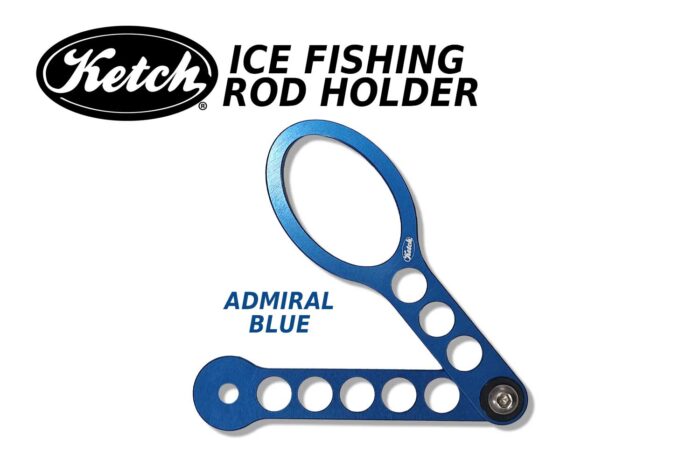 Ketch "Dead Stick Spoon" Ice Fishing Rod Holder - Blue - Image 5