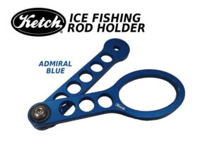 Ketch "Dead Stick Spoon" Ice Fishing Rod Holder blue.