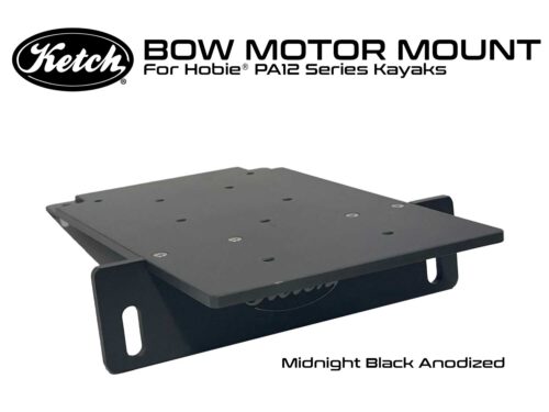 Ketch Bow Motor Mount PA12 Anodized Midnight Black.