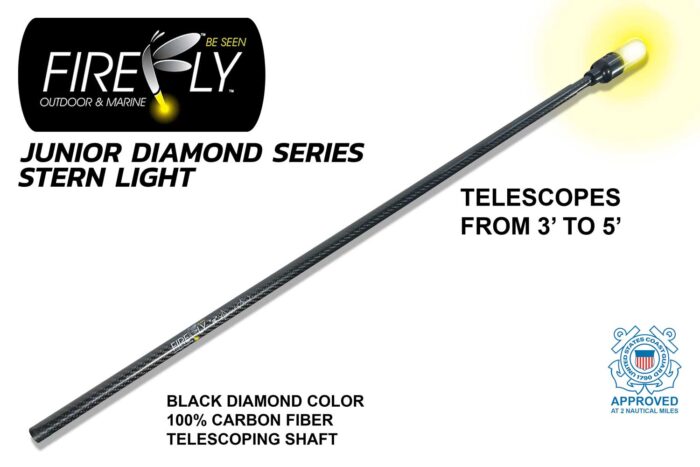 Firefly Junior Diamond Series Stern Light - Telescopes 3 to 5 feet - Black Carbon Fiber