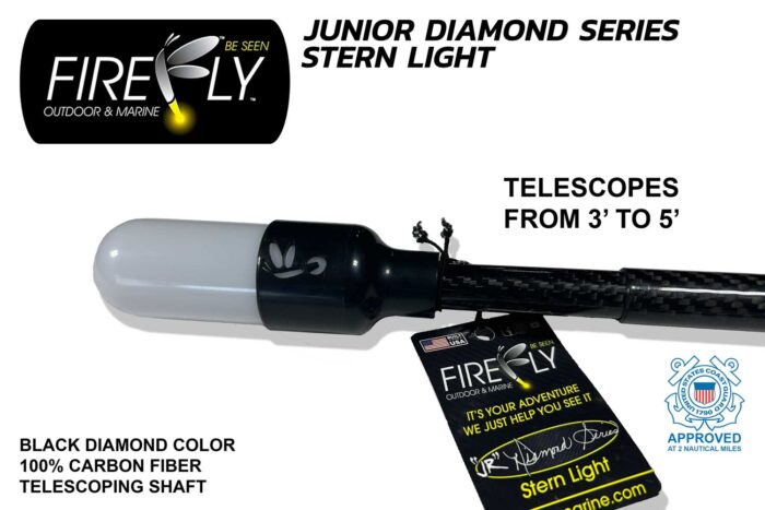 Firefly Junior Diamond Series Stern Light - Telescopes 3 to 5 feet - Black Carbon Fiber - Image 2