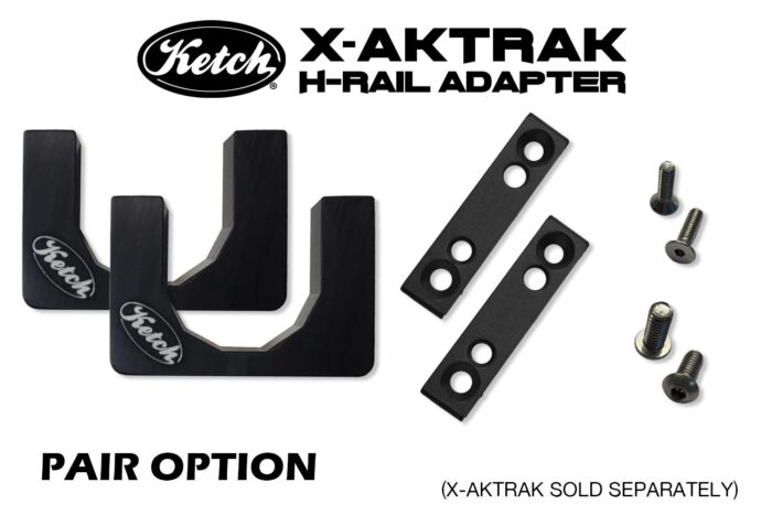 X-Aktrak H-Rail Adapter - Midnight Black Anodized