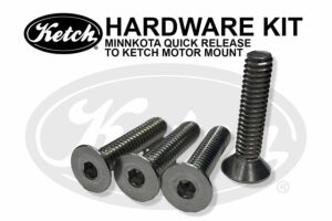 Hardware kit for Motor Guide Quick Release Bracket.