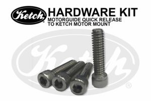 Hardware kit for Motor Guide Quick Release Bracket.