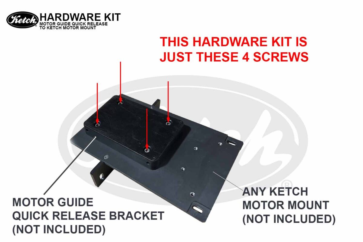 Hardware Kit For Motor Guide Quick Release Bracket