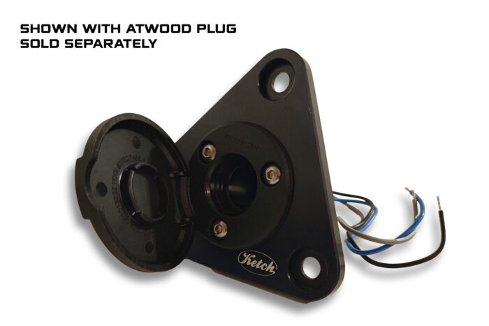 Rod Holder Delete Plate - Atwood 3 prong base compatible - For Hobie kayaks - Image 2