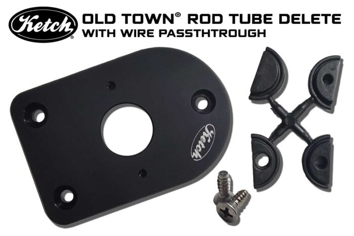 Rod Holder Delete Plate - With Wire Passthrough - For Old Town Kayaks - Image 3