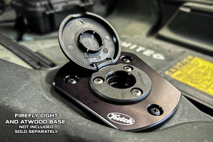 Rod Holder Delete Plate - Atwood 2 or 3 pin base compatible - For NuCanoe Kayaks - Image 4