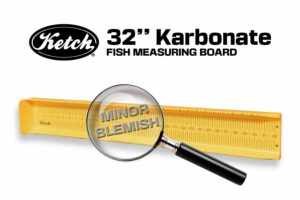 Ketch Blemished 32 inch Karbonate fish measuring board, minor blemishes ready to use, fully functional.
