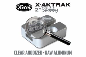 Blemished Clear Anodized X-Aktrak HD 2" Stubby