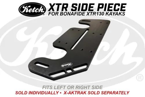 Black Ketch XTR Side Piece for a Bonafide XTR130 kayak, sold individually and designed to fit either side