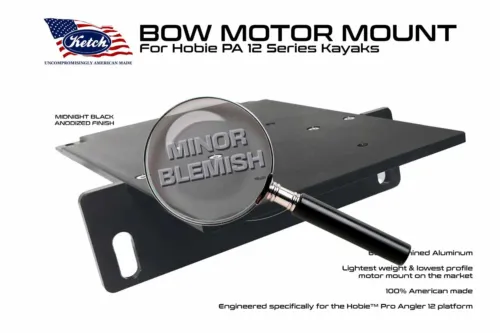 Blemished Ketch PA12 Bow Motor Mount for Hobie Pro Angler 12 model kayaks.