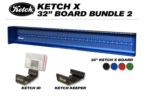 32 inch Ketch X fish measuring board Bundle with Ketch ID and Ketch Keeper